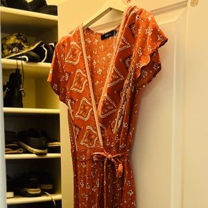 beautiful boho wrap dress
